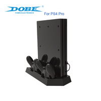 Support vertical TP4-023B pour console PS4 Slim avec ventilateur de refroidissement intégré