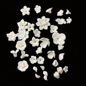 RE4614 materiale per fiori in ceramica di argilla di porcellana bianca per accessori per capelli da sposa fatti a mano fai da te gioielli per capelli da sposa - Product Image 4