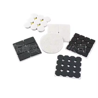 Tampon de protection auto-adhésif noir découpé personnalisé personnalisé en forme de cercle pour plancher en feutre Tampon rond en feutre EVA pour meubles