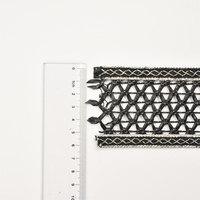 Vente en gros de ruban en polyester à chevrons de 6,2 cm pour la mode féminine, accessoires de garniture pour sandales et empeignes de chaussures
