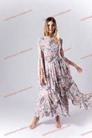 2025 nouveau Miyake modeste robe de soirée femmes élégant imprimé fleuri Abaya haute qualité longue robe musulmane islamique formelle à la mode