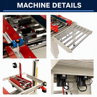 Machine à sceller les cartons FXC-5050A, scelleuse de cartons connectée, scelleuse de caisses pour ligne d'emballage automatisée, scelleuse de boîtes certifiée CE
