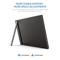 Arzopa meilleure vente Super mince 14.0 pouces USB Type C Extension d'affichage LCD double Double écran moniteur Portable pour ordinateur portable