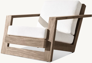 Moderna Poltrona da <span class=keywords><strong>Giardino</strong></span> <span class=keywords><strong>in</strong></span> <span class=keywords><strong>Legno</strong></span> <span class=keywords><strong>per</strong></span> Hotel, Parchi e Cortili, Sedia Singola da Esterno <span class=keywords><strong>in</strong></span> Teak Massiccio - Product Image 3