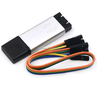 Boîtier en aluminium CP2102 USB à TTL Serial Module STC Downloader Firmware Upgrade Board UART Converter for MCU Programming