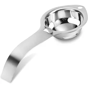 Logo personalizzato Stampato In Acciaio Inox Tuorlo D'uovo Divisore Egg Separator Bianco Per La Cucina