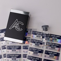 Ensemble de luxe d'étiquettes et de boîtes en papier pour petites bouteilles, avec logo personnalisé, design premium, étiquettes et boîtes en vinyle pour petites bouteilles