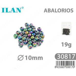 Perline Ilan 10mm Multicolore 19g per Creazione di Gioielli - Product Image 1