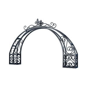 BPVP-Portail extérieur moderne en alliage d'aluminium avec treillis de roses pour jardin, cour, centre commercial, entrée, villa avec plantes grimpantes - Product Image 6