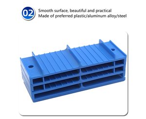 คลิปหนีบสายไฟพลาสติกคุณภาพสูงแบบกำหนดเอง ตัวหนีบจัดการสายไฟ ตัวล็อคสายไฟ - Product Image 4