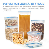 Récipient hermétique pour le stockage des aliments Récipients à céréales en plastique avec couvercles Récipient à spaghetti sans BPA PP de qualité alimentaire