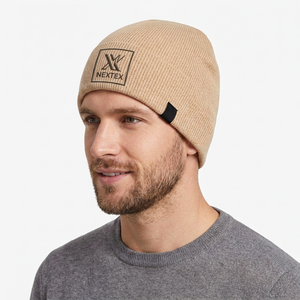 Gorro de punto para hombre con logo bordado, gorro de invierno informal para adulto, de buena calidad y cómodo. - Product Image 1