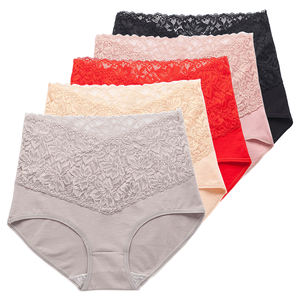 Toptan külot kadınlar seksi dantel bayanlar iç çamaşırı pamuk külot artı boyutu külot yüksek bel külot - Product Image 1