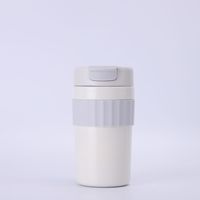Tasse à café tendance, en acier inoxydable 304, design élégant pour filles, tasse isotherme simple et portable, personnalisable pour deux boissons