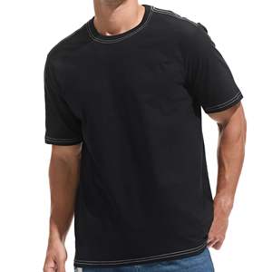 Venta al por mayor de algodón pesado de los hombres de gran tamaño de la camiseta de cuello redondo de primera calidad impresa por sublimación de transferencia de impresión técnicas de pantalla - Product Image 4