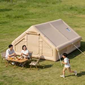 12 ㎡   <span class=keywords><strong>Tente</strong></span> de camping <span class=keywords><strong>gonflable</strong></span> portable en tissu Oxford épaissi toutes saisons, facile à monter, pour 8 à 12 personnes - Product Image 5