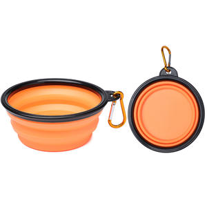 Preço competitivo Tpe + Abs Dobrável Dobrável Portátil Pet Alimentação Água Bowl Silicone Bowl - Product Image 3