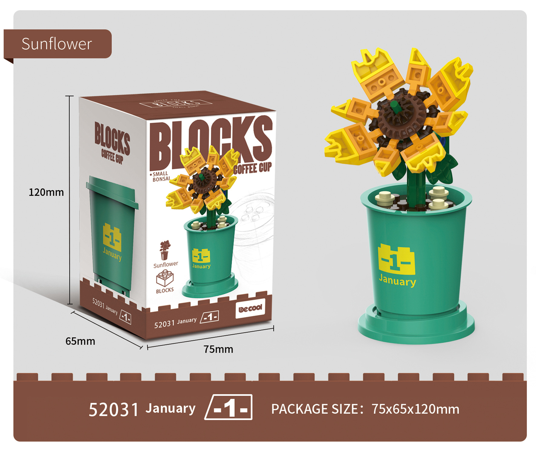 1-Dicu 52031-1 tazza di caffè piccola pianta