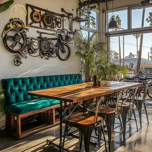 Caffetteria bar <span class=keywords><strong>in</strong></span> <span class=keywords><strong>legno</strong></span> panca ristorante <span class=keywords><strong>in</strong></span> <span class=keywords><strong>legno</strong></span> divano stand tavolo <span class=keywords><strong>con</strong></span> sedia Set mobili per ristorante - Product Image 1