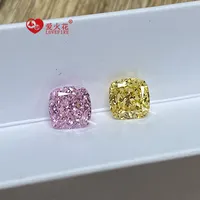 Diamante sintetico rosa cz 4k ghiaccio tritato tagliato pietre cz sciolte 5A + grado a forma di cuscino cubic zirconia