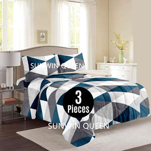 Luxe hiver flanelle polaire Sherpa couette ensemble Borrego couverture Jacquard roi ensemble de literie 3 pièces couette Borrego pour l'hiver - Product Image 6