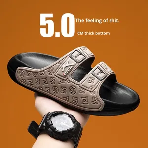 Chaussures d'été pour hommes, antidérapantes, résistantes à l'usure et tongs de plage à une seule ligne - Product Image 2