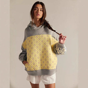 Felpe con Cappuccio da Donna Personalizzate con Logo, Casual, Autunno Inverno, Streetwear, con Ricamo Floreale, Maniche Lunghe - Product Image 3