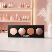 Palette de fards à paupières personnalisée avec logo, maquillage des yeux illuminant, pigmenté crémeux, finitions mates et scintillantes mélangeables