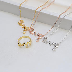 Wenchi S925 Silver Fine Jewelry <b>Set</b> for Female Love Ring Pendant <b>Pearl</b> Chain DIY Accessories Semi Finished Inlaid Beads Model - Product Image 1