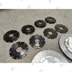 Front 390x34mm and Rear 380x30mm Carbon Ceramic Brake Rotor with Customized Central Bell for GTR R35 40206-KJ10A 43206-KJ10A - Product Image 5