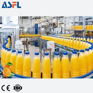 200-2000 ml automatische 5000 BPH 3-in-1 Saft-/Orangegetränke-Befüllmaschine zum Abfüllen von Getränken Saft heiß auffüllmaschine