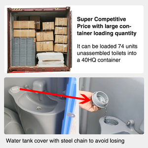 Toppla Modern Portable Restroom with Sink Mobile Outdoor <strong>Toilet</strong> - Product Image 5