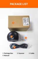 Escáner de Código de Barras Fijo Bidimensional Omnidireccional USB RS232 NORGEE NG-6052, Escáner POS de Sobremesa para Supermercados