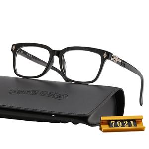 新しいファッショントレンドスクエアフレームソリッドフルリムブルーライトブロック処方メガネレトロラージフレームユニセックス眼鏡モデル - Product Image 4