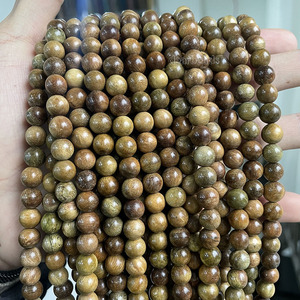 חוטי עץ טבעי גדילי תכשיטים סדי מאלה ביצוע 6/8/10/12 מ "מ, אורך 38 ס" מ, 15 אינץ' - Product Image 3