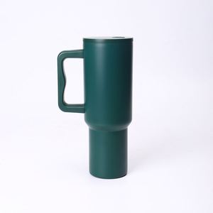 40oz Car <b>Travel</b> H4.0 <b>Handle</b> Tumbler Vacuum <b>Mug</b> Lid Straw Non-Slip Base OEM ODM Custom Design - Product Image 3