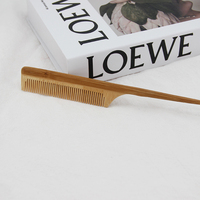 Peigne en bambou naturel, Logo personnalisé, pour queue de Rat, écologique, prix d'usine, vente en gros