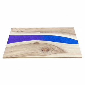 Luxury Handcrafted Acacia Wood Resin <b>Rectangle</b> Dining <b>Table</b> Home Office Hotel Living Room Use Waterproof Retirement Diwali Gift - Product Image 2
