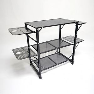 Aluminum Alloy <b>Folding</b> <b>Table</b> for Outdoor <b>Kitchen</b> Beach Camping & Farmhouse Use - Product Image 3