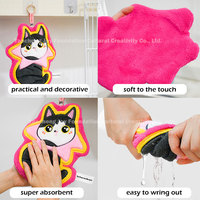 Fabricant en peluche personnalisé Adorable sur mesure chat hypoallergénique non toxique 25cm jouets animaux en peluche essuie-mains pour salle de bain