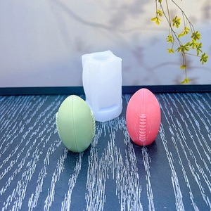 Football basket-ball Silicone bougie moule bricolage Euro tasse ornement artisanat faisant savon plâtre résine coulée moules maison fête décor - Product Image 4