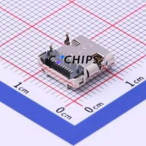 918-418K2023C40002 USB Connector Bent Lead Through Hole Connector Type-C USB 3.1 Female Right Angle Insert - Product Image 2