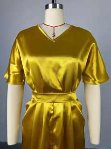 Abito <span class=keywords><strong>lungo</strong></span> <span class=keywords><strong>elegante</strong></span> <span class=keywords><strong>con</strong></span> scollo a V 2025 nuovo Design a <span class=keywords><strong>spacco</strong></span> a vita alta taglie forti abito Casual da donna di alta qualità - Product Image 3