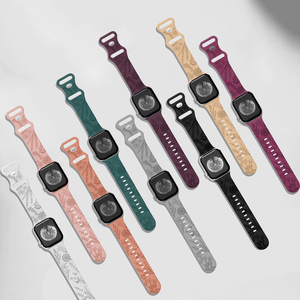 Ultra 49mm di lusso morbido Silicone da donna piccolo dente di leone floreale cinturino traspirante per <span class=keywords><strong>Apple</strong></span> <span class=keywords><strong>Watch</strong></span> serie 10 9 8 <span class=keywords><strong>SE</strong></span> - Product Image 6