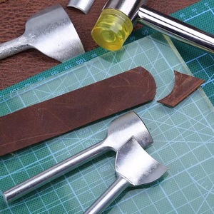 LIVICREA Leather <b>Punch</b> Tool 10-50mm Shallow Semi Circular For Leather Crafting Belt End <b>Punch</b> - Product Image 1