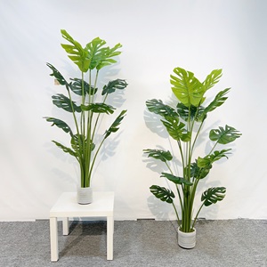 Directo de Fábrica, Planta Artificial Grande de 140 cm, Textura de Gel Verde, Tipo Árbol con Hojas de Tortuga, Decoración en Maceta, Material PE, Macetas de Plástico - Product Image 6