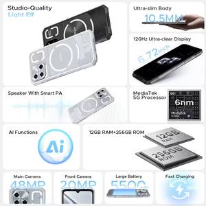 Prima mondiale DOOGEE Blade <span class=keywords><strong>GT</strong></span> rough Phone 6.72 ''FHD + 120Hz LED effetto luce 12GB RAM 256GB ROM 5500mAh batteria Android 14 - Product Image 3