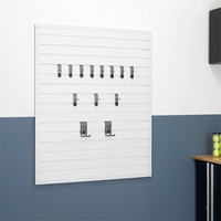 Supports d'outils électriques robustes JH-Mech, système de fixation mural modulaire, visibilité des outils, crochets métalliques pour panneaux rainurés, étagères noires pour panneaux rainurés