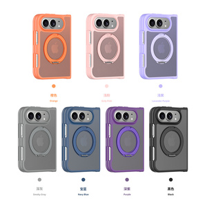 Coque de téléphone résistante aux chutes aux quatre coins, 360 ° Étui antichoc avec béquille magnétique rotative pour <span class=keywords><strong>iPhone</strong></span> 18 Fold - Product Image 6