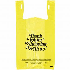 Personalizado Biodegradable Gracias Chaleco Bolsa de plástico Camisetas Bolsas con logotipos para el supermercado - Product Image 5